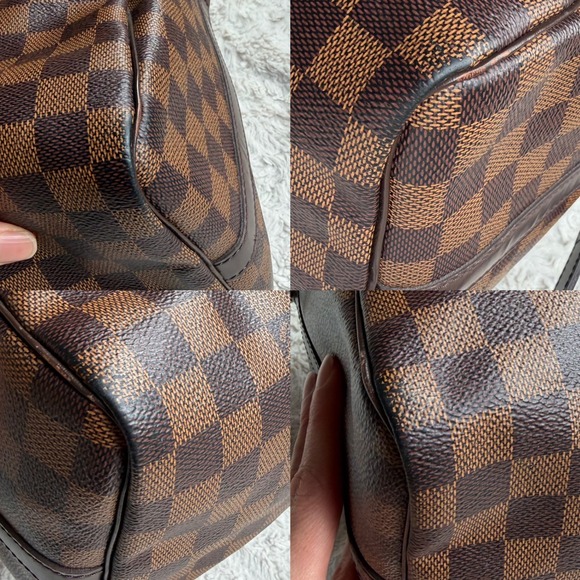 Louis Vuitton Speedy 30 Bandouliere Dameir Ebene Canvas Bag Crossbody Boston - Picture 5 of 17